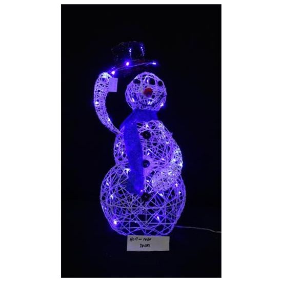 Imagen de Muñeco nieve pequeño con luces 110 cm