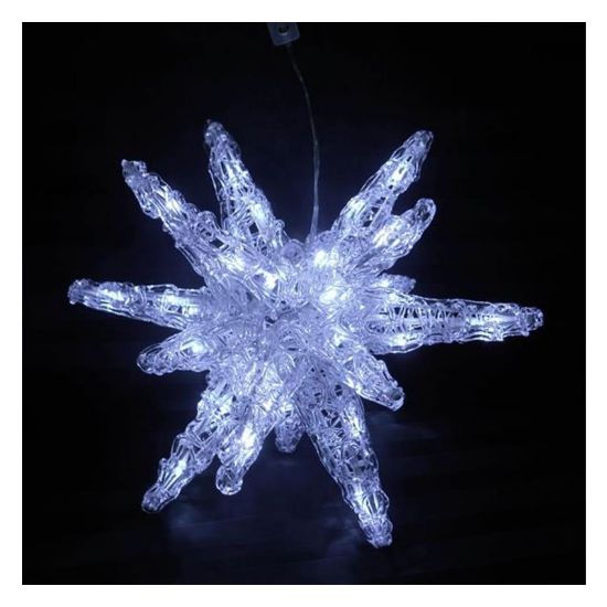 Imagen de Estrella hielo acrílico con luces