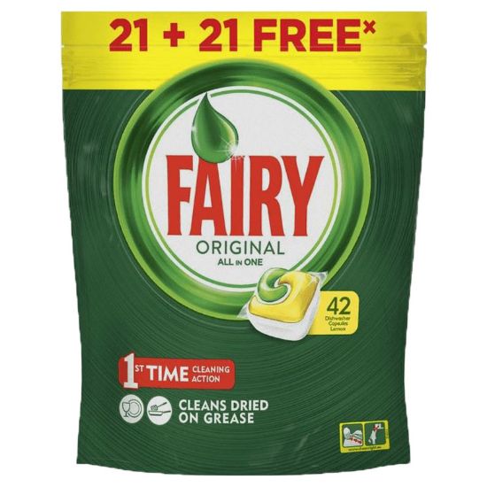 Imagen de Fairy lavavajillas 42 cápsulas limón
