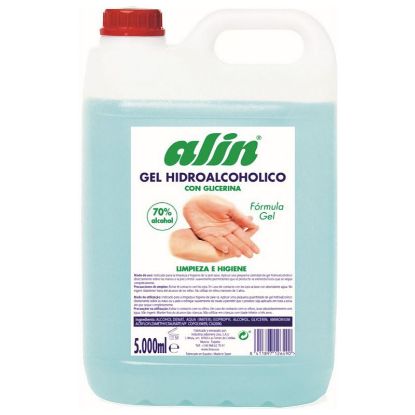 Imagen de Alin gel hidro alcoholico con glicerina 5 lt