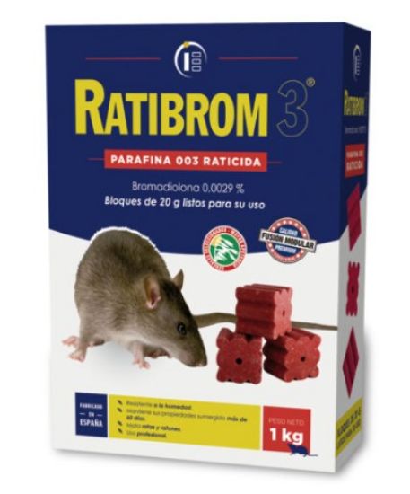 Imagen de Ratibrom 3 bloques de parafina 1kg