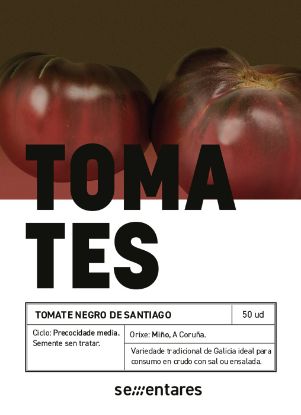 Imagen de Semilla sobre Tomate negro de Santiago Sementares