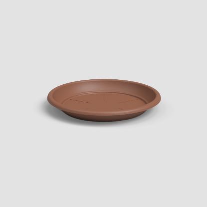 Imagen de Plato redondo plástico 15cm terracota