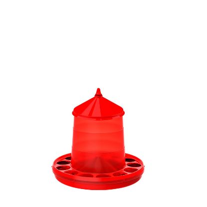 Imagen de Tolva Pienso Plastico sin patas 2 kg rojo